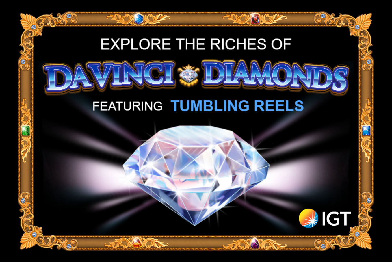 Da Vinci Diamonds slot game artwork